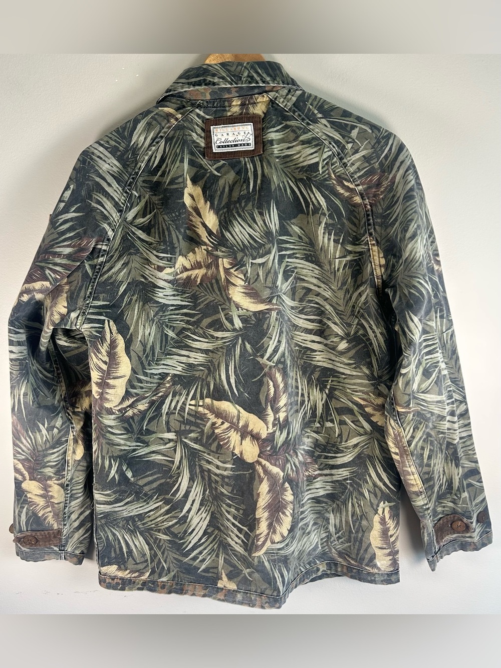 Billabong Garage Collection Men’s Fleck Jacket Sz M Camo Zip Up Corduroy VTG Y2K - Picture 11 of 15